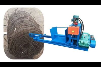 Recycling Machine Converts Old Iron Wire into Packing Material