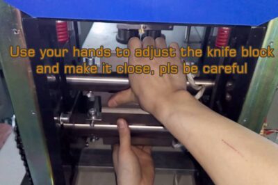 “Reducing Horizontal Flow Packing Machine’s Knife Block Adjustment for Cutting”