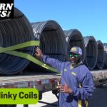 securing slinky coils with wire coil bundling and strapping