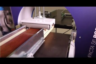 Semi-automatic stretch wrapper for horizontal packaging