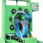 steel wire coil packing machine that operates automatically.