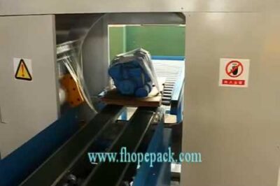 Stretch Wrapper and Packing Machine with Motorized Turntable