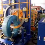 stretch film machines for hoses and pipe coils.