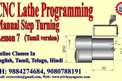 Tamil CNC Turning Programming Tutorial with Machine Demonstration