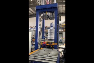 Wire coil packing line with compactor