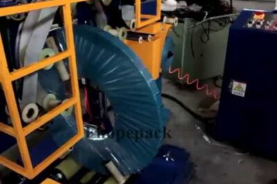 Wrap and pack machines for hoses and pipes.