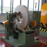 wrapping machine for steel and wire coil packing