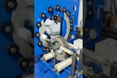 Wrapping machine for steel coils